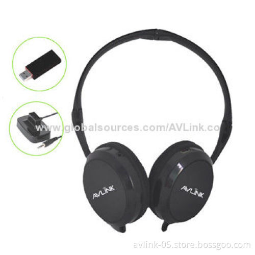 2.4GHz Digital Wireless Stereo Headset for Televisions with USB Connector, 8-hour Operating Time